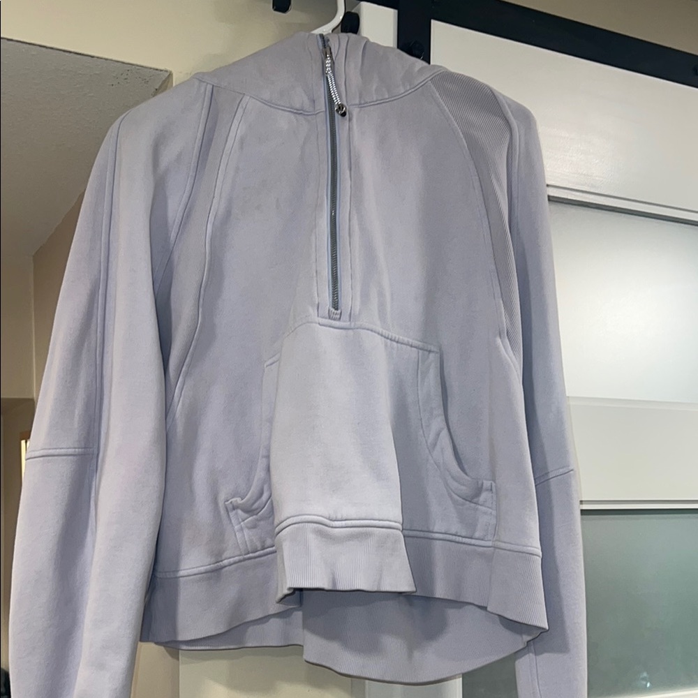 Lululemon Pastel Blue Scuba Half Zip